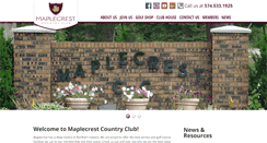 Desktop Screenshot of maplecrestcountryclub.org